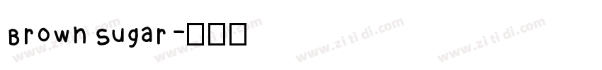 Brown Sugar字体转换